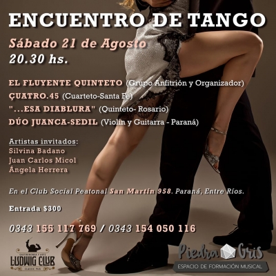 Encuentro de tango en el Club Social