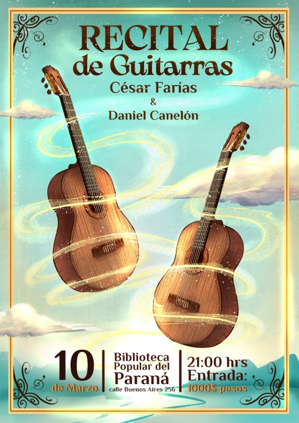 Recital de guitarra en la Biblioteca Popular