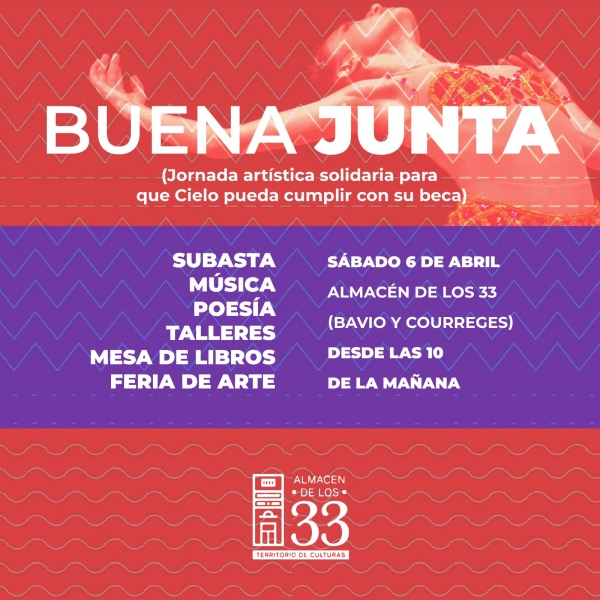 Jornada artística y solidaria &quot;Buena Junta&quot; en el Almacén de los 33